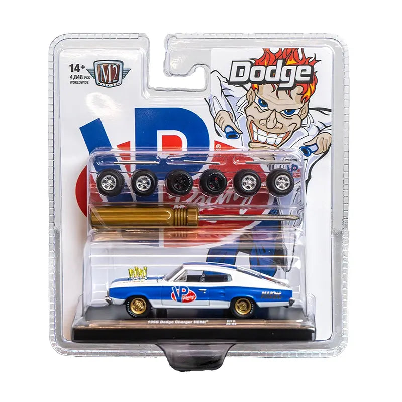 ミニカー M2MACHINES M2Machines VP Racing 1:64 scale 1966 Dodge Charger HEMI Auto Wheels