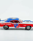 side view form passenger side of the VP Racing 1970 Dodge Challenger Diecast R/T HEMI 1:24 Scale with chrome trim