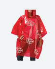 Red VP racing outdoor poncho