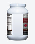 side shot of container of Powermaster Chocolate Whey Isolate Protein Powder