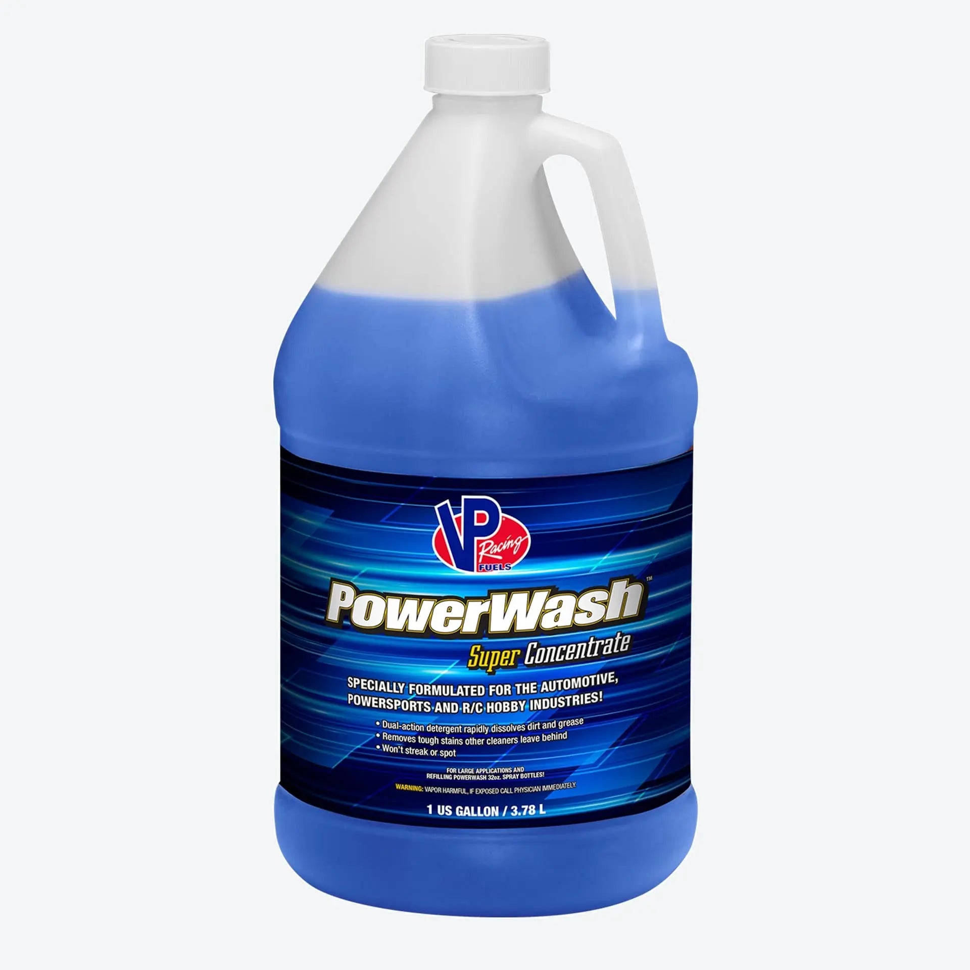 One-gallon bottle of VP Racing PowerWash car wash concentrate