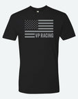 front of the VP Racing Black American Flag T-Shirt