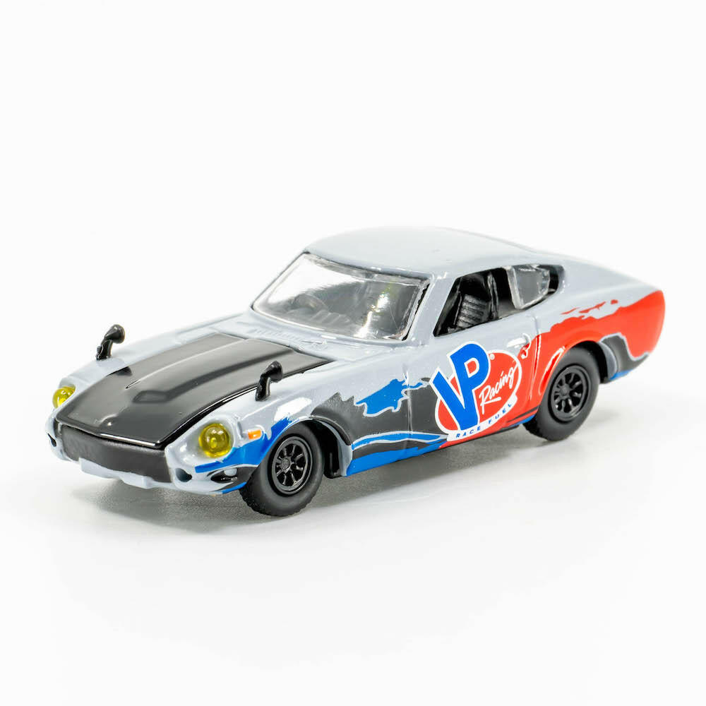 1970 Nissan Fairlady Z432 R70 diecast angled view of drivers side with hood closed