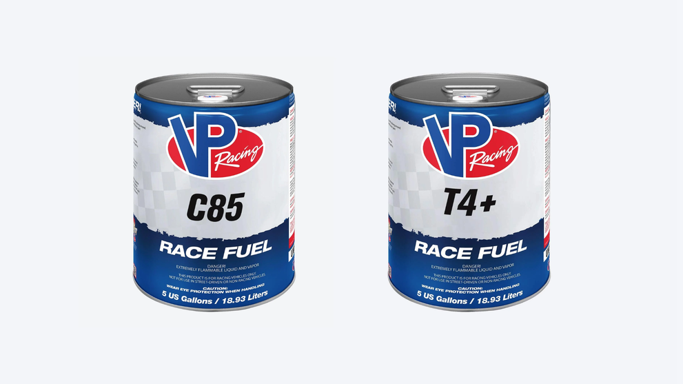 VP Racing race fuel cans for race fuel comparison