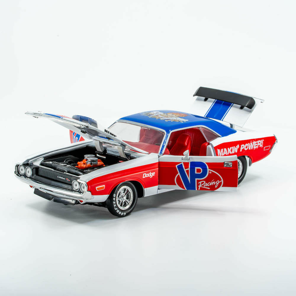 alternate angle of the  VP Racing 1970 Dodge Challenger Diecast R/T HEMI 1:24 Scale