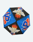 Mad Scientist Black & Blue Umbrella