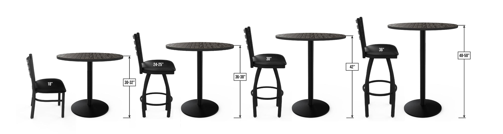 VP Racing L8B3C Backless Bar Stool | VP Racing Backless Counter Bar Stool.