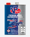 one-gallon container of VP 25% nitro fuel for rc cars with 9% oil