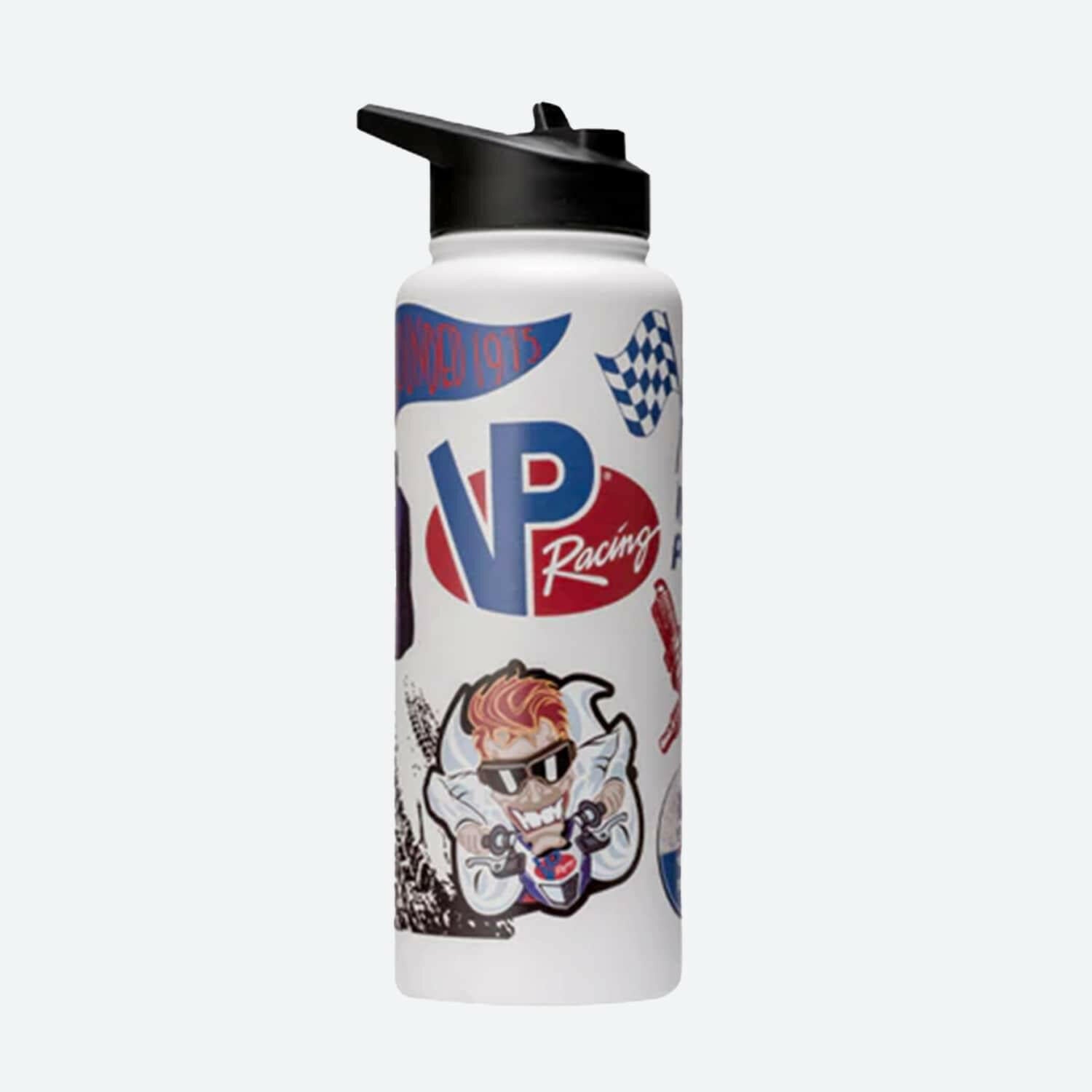 VP Racing - 34 oz. Quencher Stainless Steel White Bottle