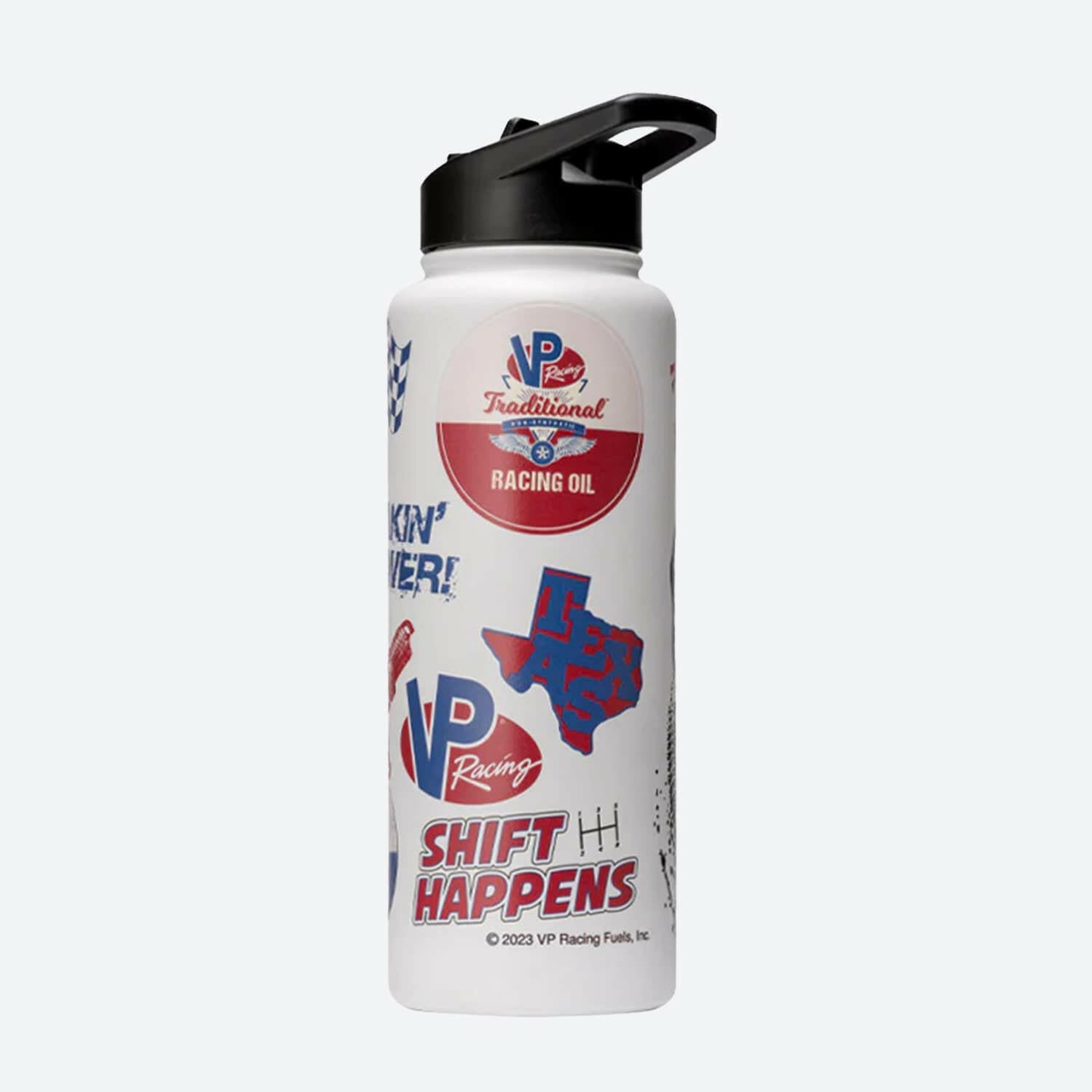 VP Racing - 34 oz. Quencher Stainless Steel White Bottle