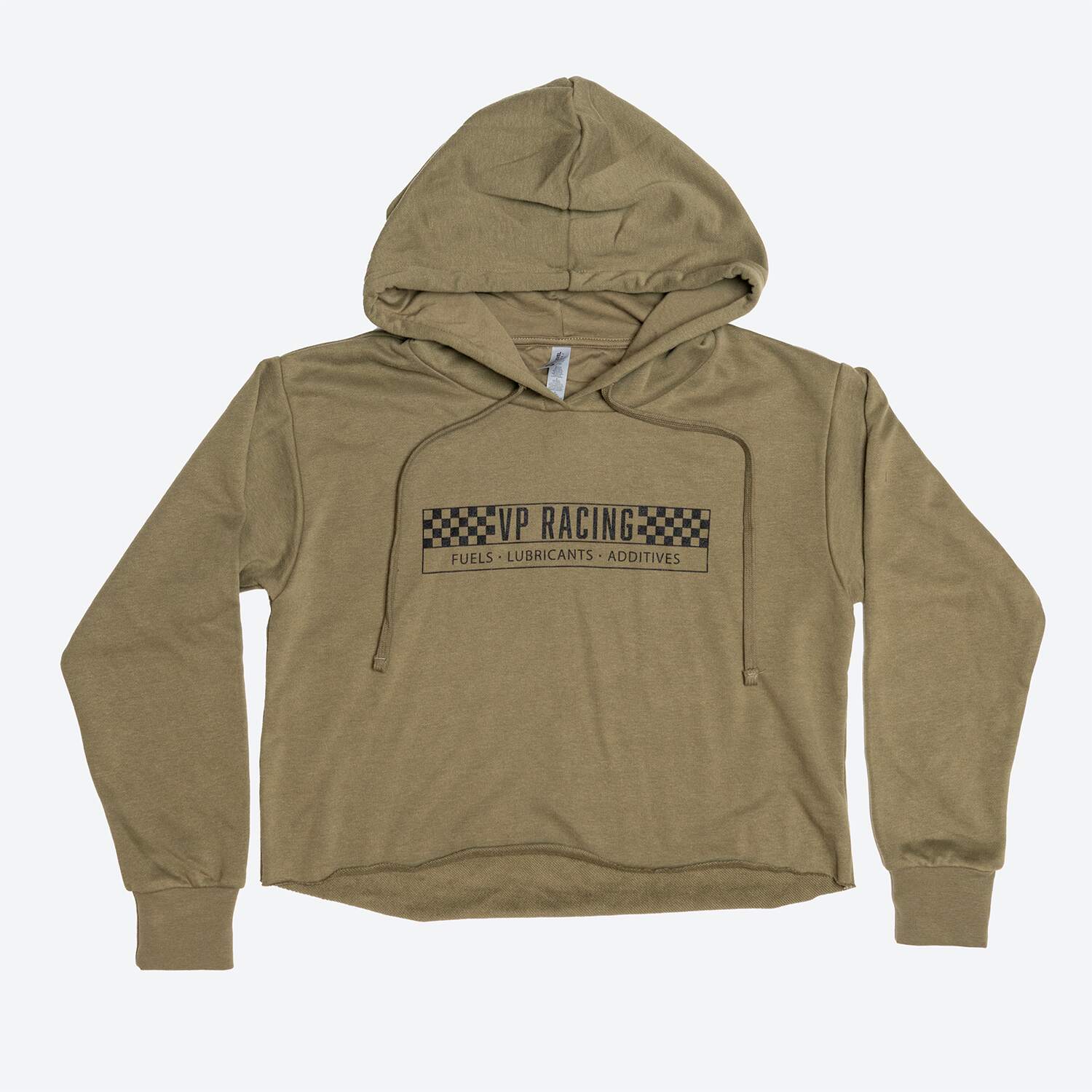 VP Racing Cropped Hoodie – Military Green Front