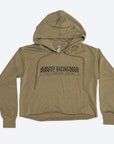 VP Racing Cropped Hoodie – Military Green Front