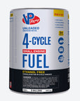 a 5-gallon pail of VP 4-cycle fuel for portable outdoor equipment
