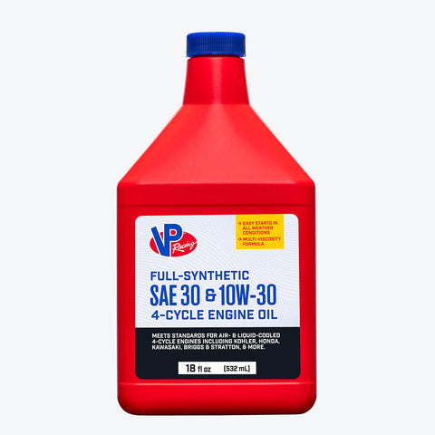 VP 4-Cycle Engine Oil - SAE 30 / 10W30 Full Synthetic Small Engine Oil