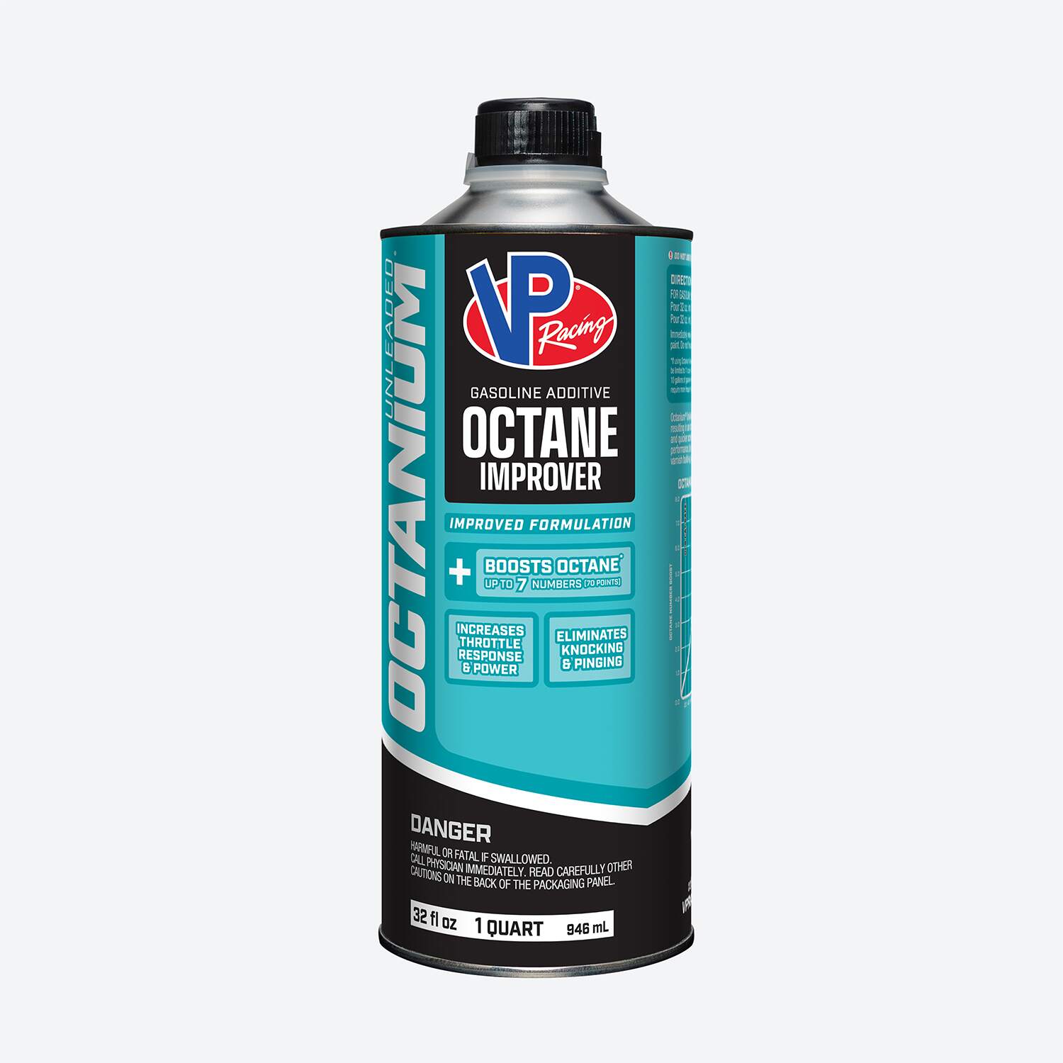 VP Octanium Unleaded Octane Booster, quart-sized bottle