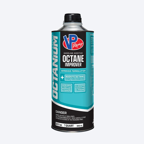 VP Octanium Unleaded Octane Booster, quart-sized bottle