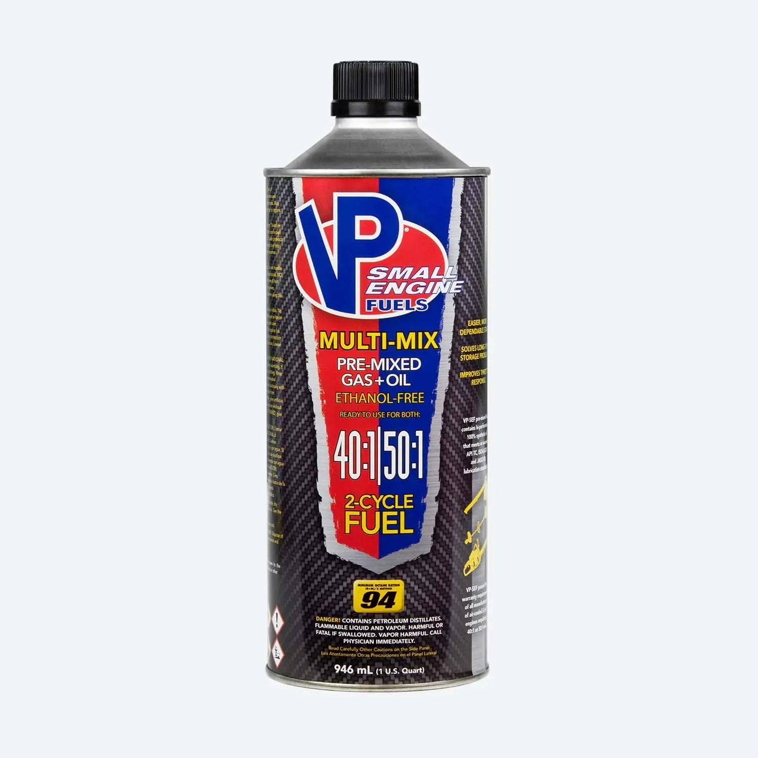 1-quart of VP Multi-Mix 40:1/50:1 Premixed Fuel for 2-Cycle Engines