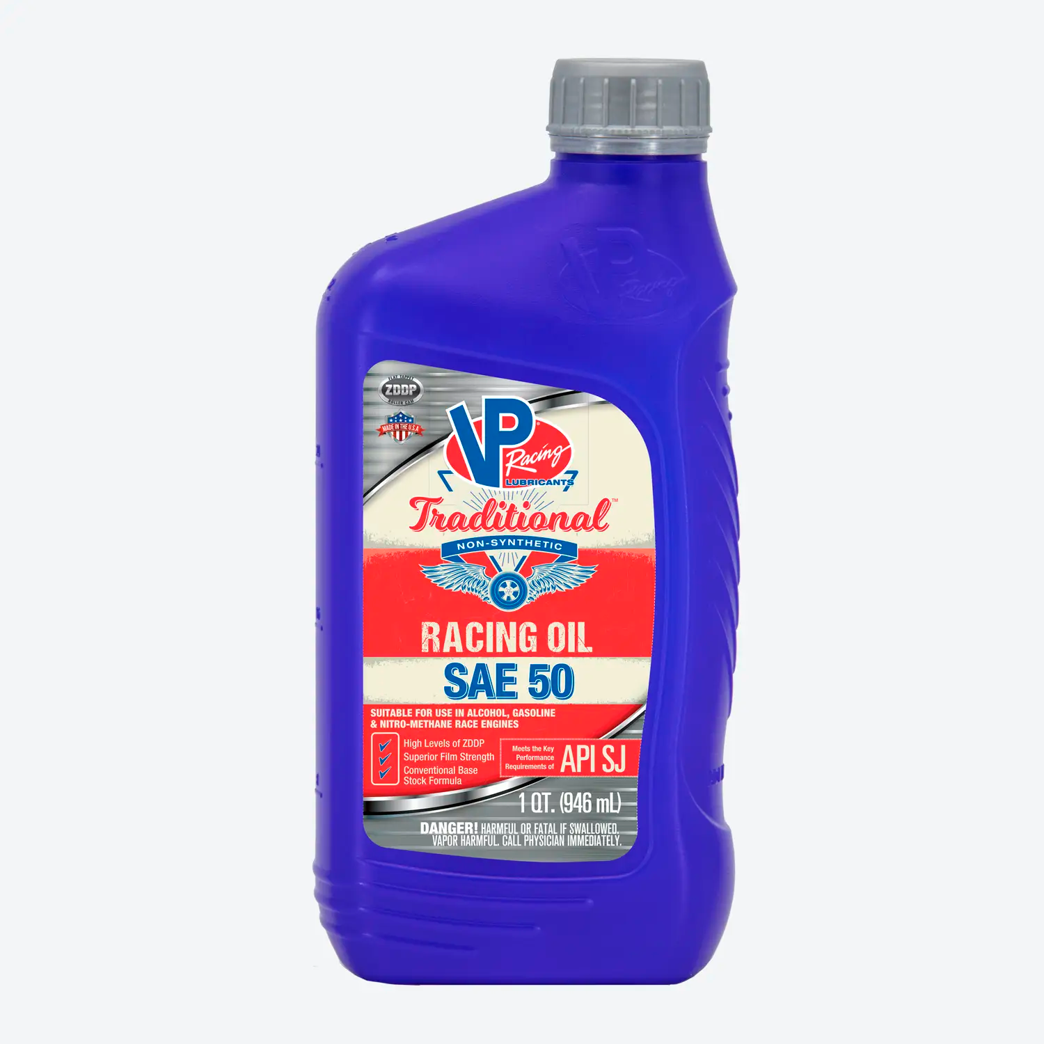 SAE 50 VP Traditional™ Non-Synthetic Racing Oil