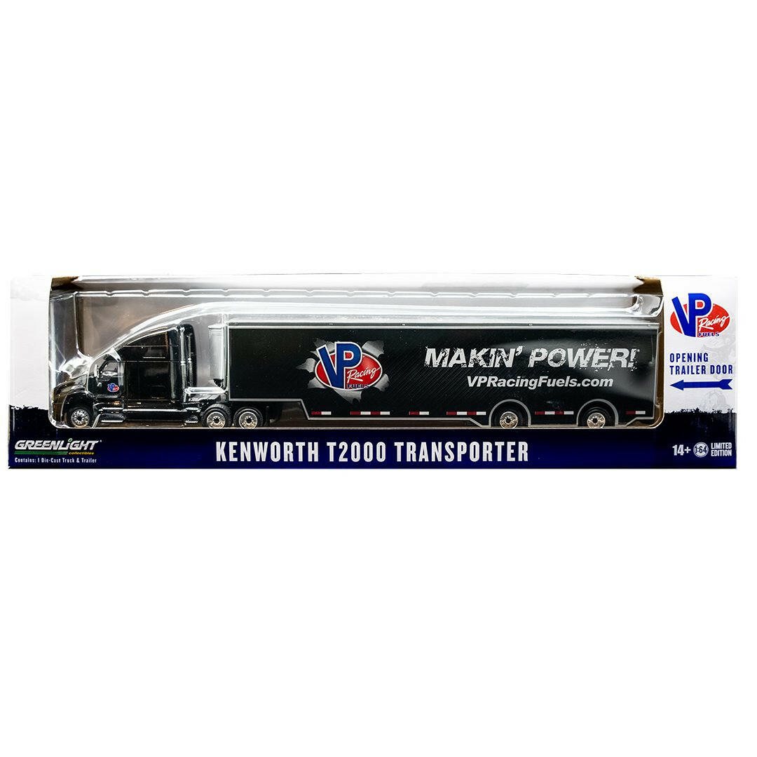 Greenlight Collectibles VP Racing 1:64 Kenworth T2000 Diecast in its original packaging
