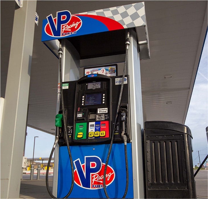 VP-branded gas station pump