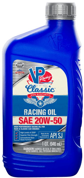 VP Classic 20w50 Non-Synthetic Racing Oil