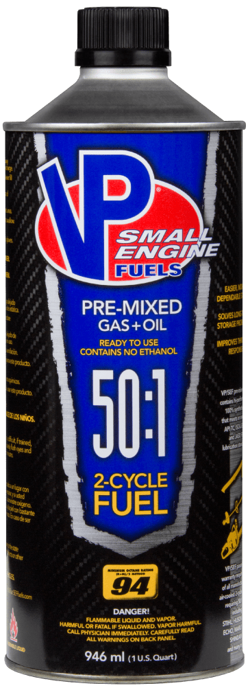 VP 50:1 mix small engine fuel for 2-cycle engines