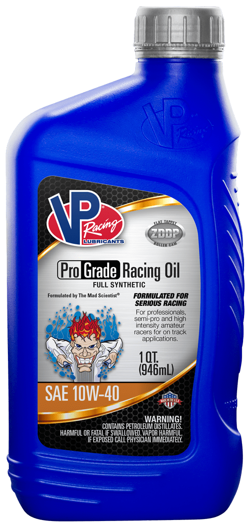 VP Pro Grade 10W40 Synthetic Racing Oil - SAE certified and fully synthetic