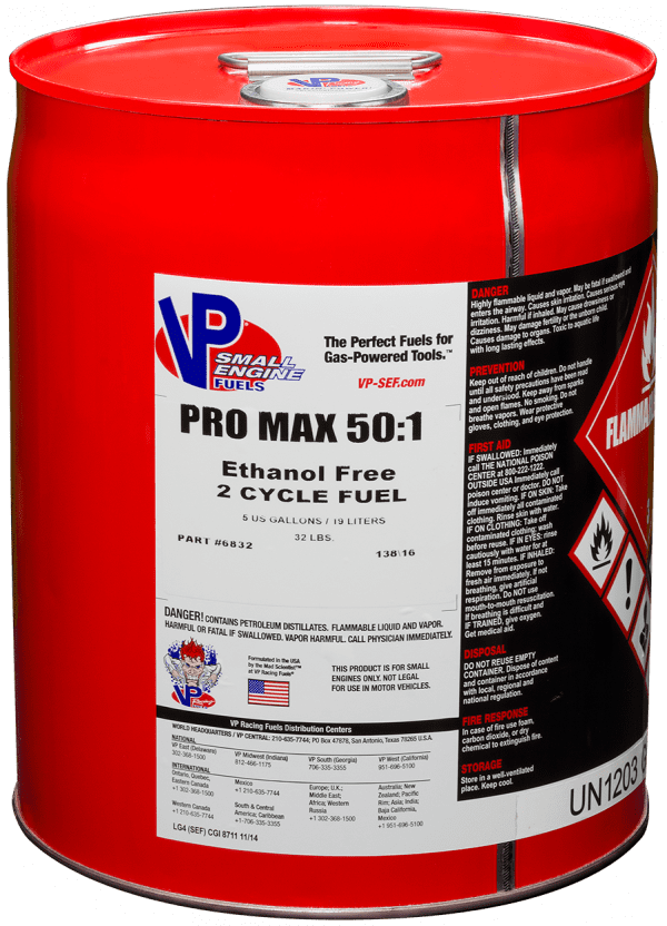 5-gallon container of ProMax premix 2 cycle fuel