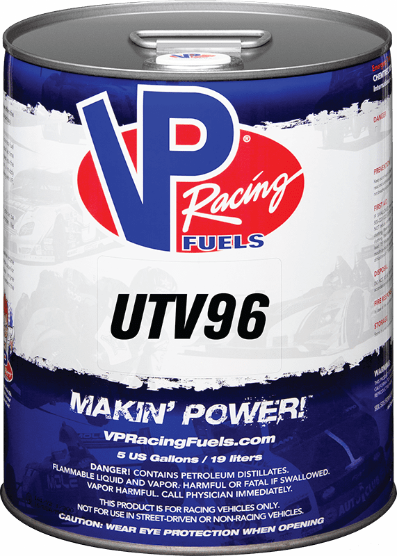 VP UTV 96 Fuel for racing and recreational utility vehicles