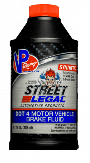 Buy brake fluid for cars and trucks - Bottle of VP STREET LEGAL Synthetic Dot 4 brake fluid