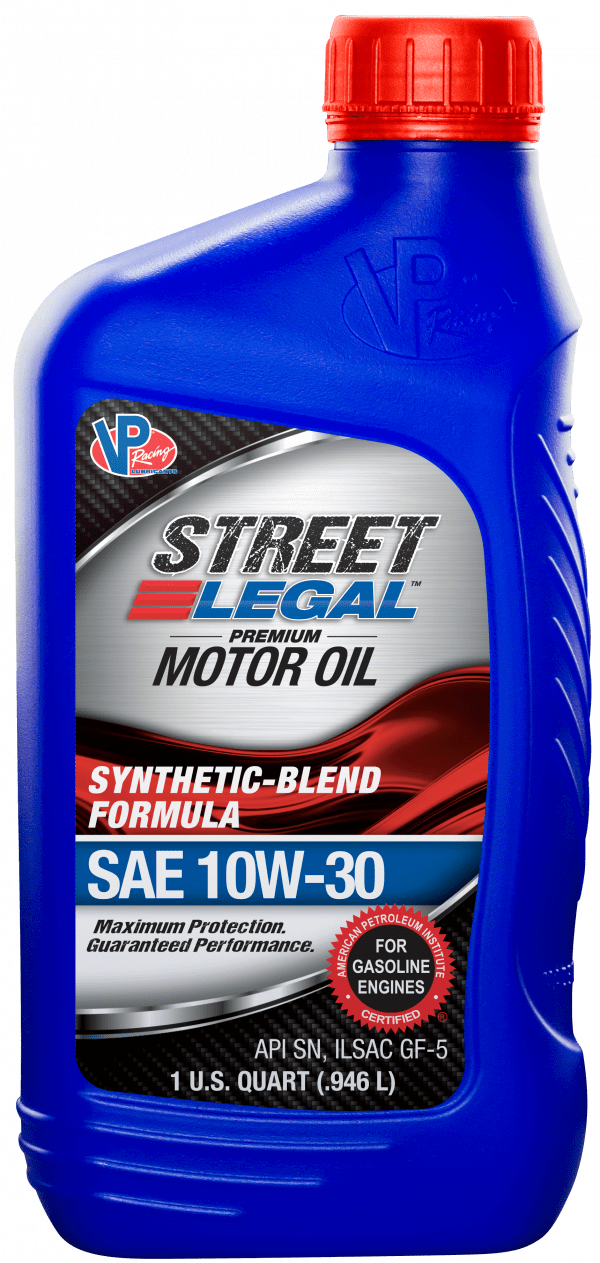 VP Street Legal Synthetic-Blend SAE 10w-30 Motor Oil