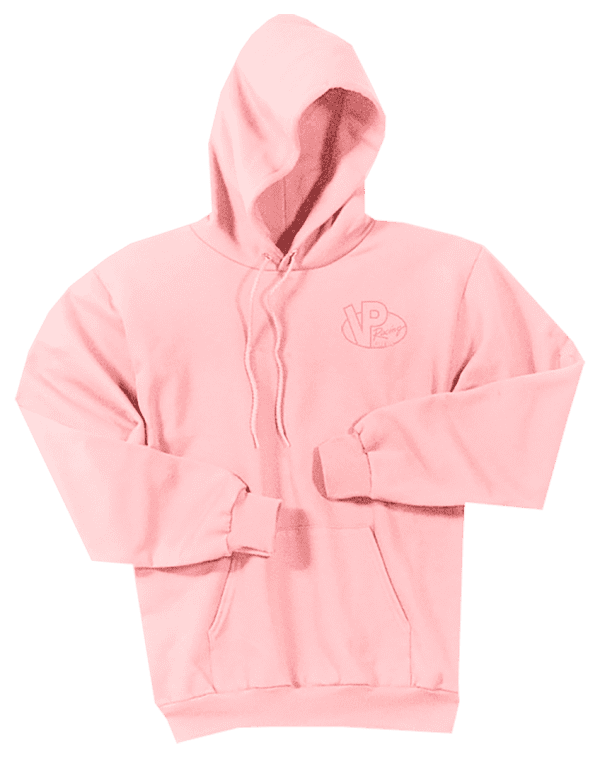 VP womens pink hoodie-front