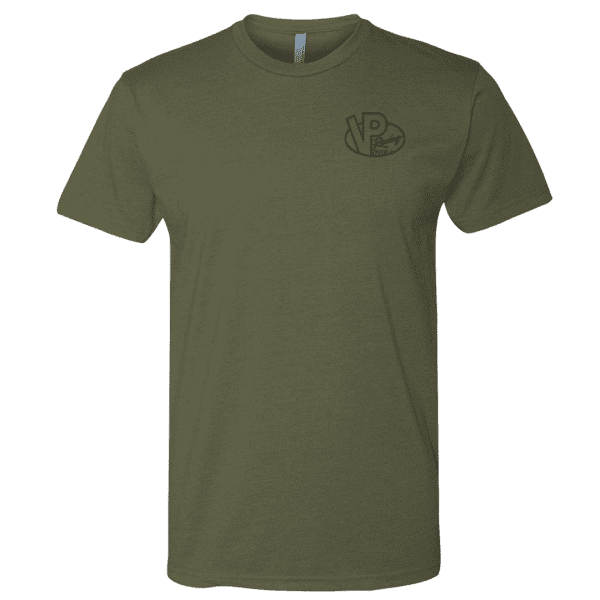 VP Mad Labs Monster Truck t shirt - black on military green-FRONT
