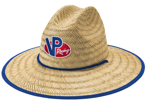 VP Racing sun straw hat with chin strap - quarter angle view