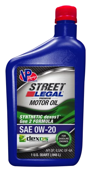 Dexos1 Oil 0W20 Full Synthetic - VP Street Legal (GF-6A) - 1 quart
