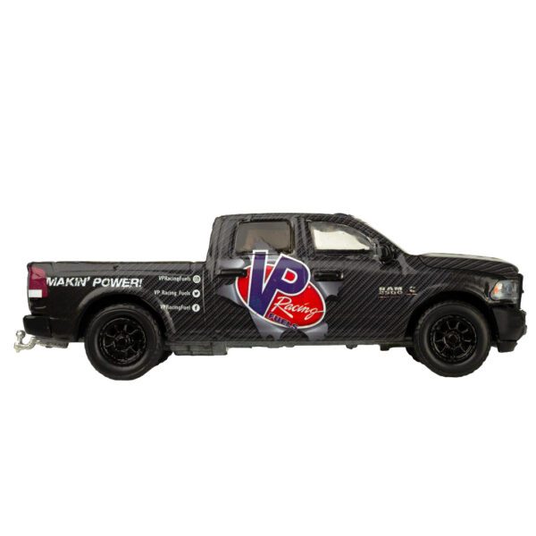 Greenlight Collectibles black VP Racing Dodge RAM pickup truck diecast. 1/64 scale. Goes with the "Makin' Power!" merchandise trailer.