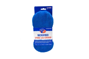 VP Racing microfiber sponge with scrubber for washing cars & trucks. Safe for clear coat finishes