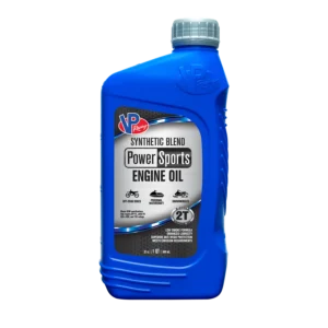 Quart bottle of VP Powersports 2T Synthetic Blend Engine Oil